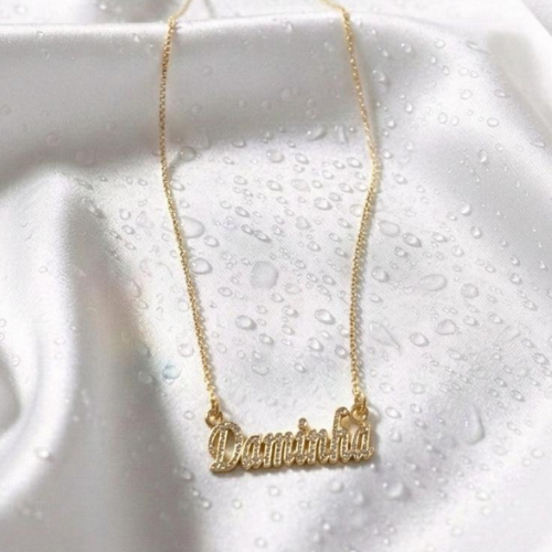 Corrente Dama de Honra Banhado a Ouro